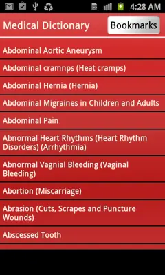 Medical Diseases Dictionary android App screenshot 4